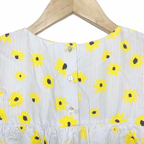 Zara Trafaluc Sunflower Ruffle Blouse XS - Picture 7 of 7